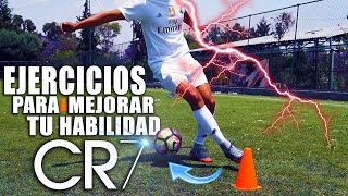 3 EJERCICIOS EFECTIVOS para MEJORAR tu REGATEVELOCIDAD en el FUTBOL como CR7 ⚽️ [upl. by Omiseno]