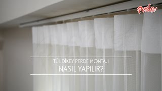 Tül Dikey Perde Montajı Nasıl Yapılır [upl. by Ymeon]