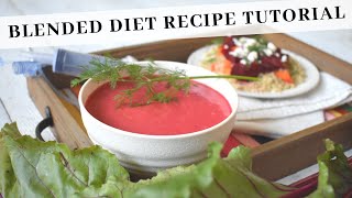 Blended Diet Recipe Tutorial for Tube Feeding [upl. by Nylac]