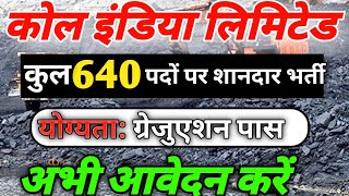 COAL India Recruitment 2024  Management Trainee engineer  640 vacancy  Notification Details out [upl. by Tod810]