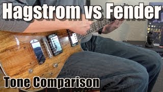 Hagstrom Ultra Swede vs Fender Stratocaster  Guitar Tone and Sound Comparison [upl. by Maddox927]