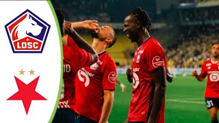 Lille vs Slavia Praha  Extended Highlights amp All Goals 2024 HD [upl. by Kcirtemed243]