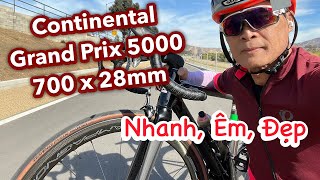 Vỏ Xe Đạp Đua Hoàn Hảo Continental Grand Prix 5000 Transparent 700 x 28mm [upl. by Lihcox]