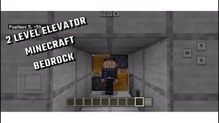 Minecraft Bedrock Elevator Tutorial [upl. by Alyakcim770]