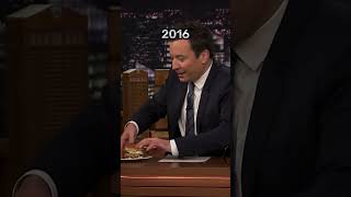 Gigi Hadid getting burger everytime on Jimmy Fallon show [upl. by Ynner]