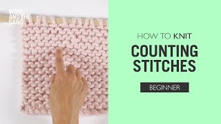 How to Knit Counting stitches [upl. by Nata486]