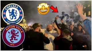 6000 VILLA FANS GO MENTAL amp SCENES in Chelsea vs Aston Villa [upl. by Kaycee]