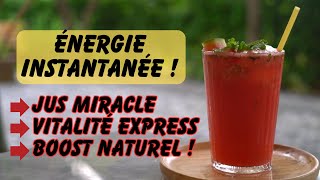 Jus revitalisant à la pastèque et au gingembre – Boostez votre énergie naturellement [upl. by Anaerdna133]