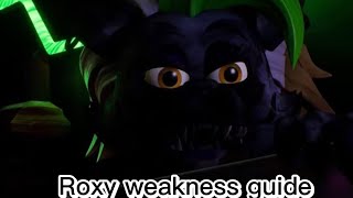 Roxy weakness guide Decommission Roxy FNAF Security breach part9 [upl. by Tan645]