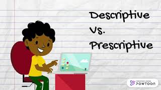 Descriptive Vs Prescriptive  Definition  Explanation  Examples  Linguistics [upl. by Helmut851]