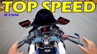 Yamaha R15M V4 Top Speed After 1st Service  Shocking Result 🥵 [upl. by Elenore]