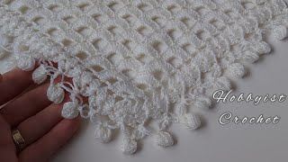 How to Crochet Triangle Shawl  Easy Crochet Knitting Shawl Pattern For Beginners  Crochet Shawl [upl. by Jillana]