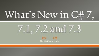 Whats New in C 73 [upl. by Yatzeck]