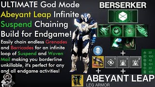 Destiny 2 The ULTIMATE Endgame Infinite Suspending Abeyant Leap Titan Build Full Build Breakdown [upl. by Fabe]