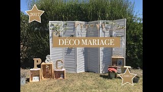 Décoration mariage 2017 👰🏻❤️🤵🏼 Mariage organisé en 1 mois et demi [upl. by Ahsiner]