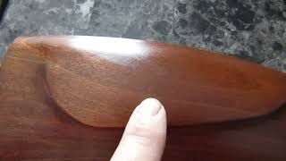 Boiled linseed oil finish on a wood air rifle stock [upl. by Ayihsa777]