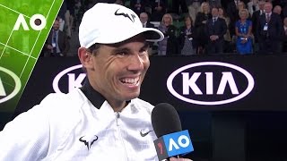 Rafa quotalways had doubtsquot about making it back to the top  Australian Open 2017 [upl. by Yrannav]