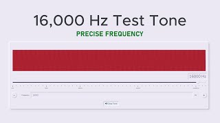 16000 Hz Precise Test Tone Sine Wave Sound [upl. by Butte]