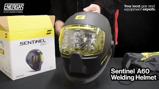 Esab Sentinel A60 Welding Helmet Unboxing [upl. by Adham]