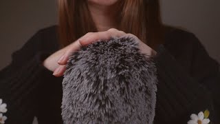 ASMR Fluffy Mic Scratching for Sleep No Talking Quiet Breathing Gets Darker [upl. by Tallula]