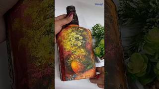 DIY Decoupage Bottle Art  Home Decor Ideas  Fevicryl Hobby Ideas India [upl. by Inttirb499]