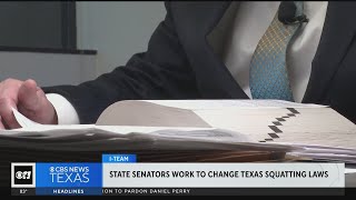 State senators work to change Texas squatting laws [upl. by Enileve]