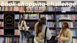 book shopping challenge 📚🛍 seeing how many books I can buy in 2 minutes [upl. by Ainiger]