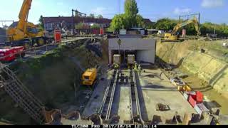 Infrabel Timelapse werken Ingelmunster [upl. by Sholeen]