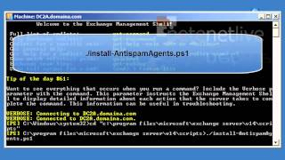 Exchange 2010  Install AntiSpam Agents [upl. by Dominy]