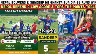 Nepal Ne Qatar Ka Ghanta Baja Dia🔥 Brilliant Sandeep Too Good For Qatar Pak Reaction [upl. by Ayahsey400]