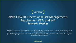 How to Achieve APRA CPS 230 Scenario Testing Requirements with vArmour [upl. by Ekard]