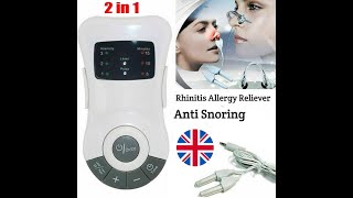 Rhinitis Allergy Reliever Anti Snoring Device Laser Therapy Nose Massager Pulse Sinusitis [upl. by So]