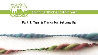 Intentional Texture Spinning ThickandThin Yarn Part 1 [upl. by Bonilla125]