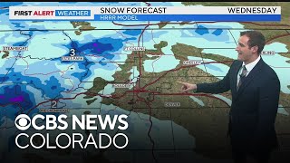 Rain and snow across Colorado could Denver pick up a few flakes [upl. by Haveman]