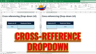 Cross reference Dropdown List  Excel Tagalog [upl. by Ellened701]