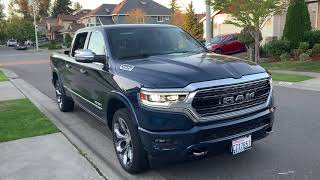 Ram encounter 2020 Ram 1500 LIMITED in Patriot Blue Pearlcoat Most LUXURIOUS truck out there [upl. by Appleton]