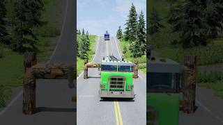 Tanker trucks vs log trap part780 shortvideo beamngdrive shorts india truck gaming [upl. by Adriana]