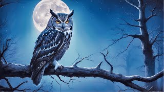 Owl sounds with 2 hours of various owls hooting at night  Owl Sound Effects  Scare Birds [upl. by Noelc495]