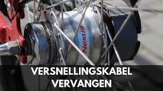 Shimano Nexus 7 versnellingskabel vervangen  Versnelling kabel monteren [upl. by Belita]