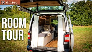 Wunderschöner VW Bulli T5 Camper Ausbau  Van Room Tour [upl. by Atirec]