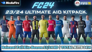 FIFA 16 Mod 23 Offline  Release Full Kits Season 2324 HD  New Kitnumber  Work All Data 100 [upl. by Mikeb]