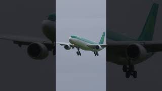 WET Touchdown Aer Lingus Airbus A330 300 22 Aug 2024 Chicago ORD Dublin DUB EI122 [upl. by Sergeant339]