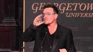 U2News  Bono at Georgetown University  Part 4 [upl. by Selry]