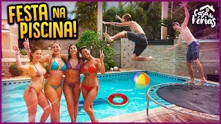 FESTA NA PISCINA DA CASA  CASA DE FÉRIAS 27  REZENDE EVIL [upl. by Baun]