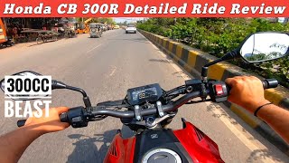 2024 Honda CB 300R Ride Review  Gear Challenge  300cc Beast 🔥 [upl. by Nuahsal]