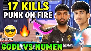 GODL PUNK 🥵 GODL VS NUMEN 🤔 GODLIKE 17 KILLS WWCD HIGHLIGHT 💛  GODL [upl. by Annohsal688]