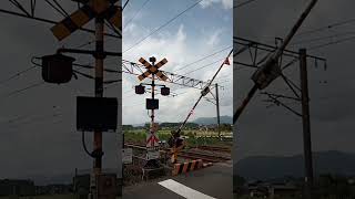 長崎本線 上地踏切 【⠀あげち】吉野ヶ里公園駅〜中原駅間 [upl. by Ajax]