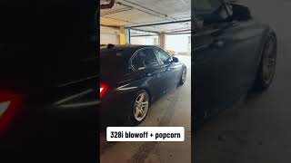 BMW F30 328i Blow Off  Pops and Bangs Popcorn [upl. by Eniretak]