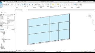 R28  How to Edit Grid Lines of Mullions in Curtain Wall  Revit Tutorial  Beginner [upl. by Ailegnave]