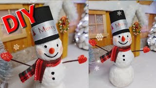 Pupazzo di Neve☃️ fai da te🎄DIY SNOWMAN [upl. by Yer]